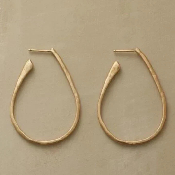 Boucles d'oreilles vintage dorées