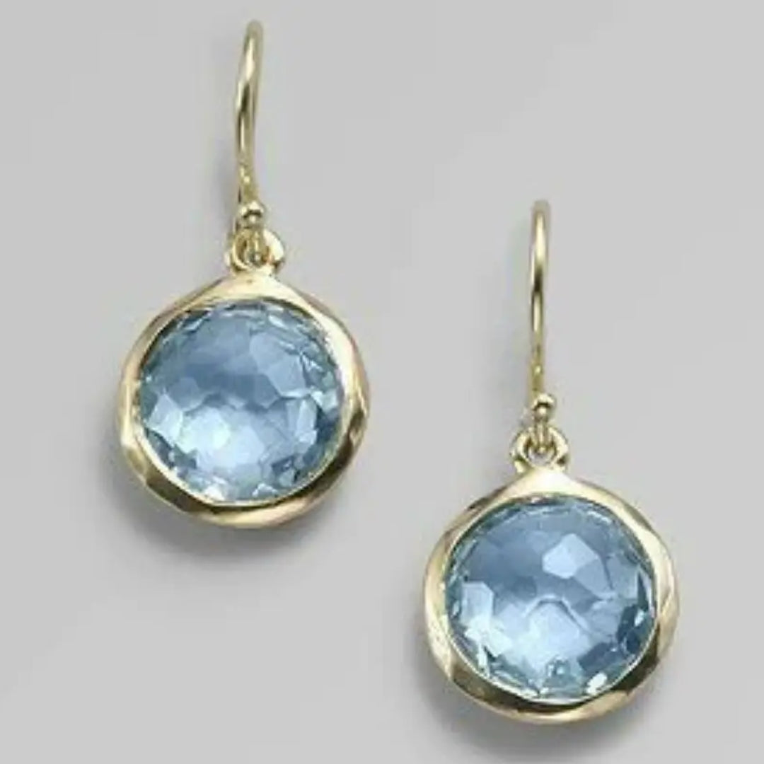 Boucles d'oreilles vintage en cristal au design lumineux