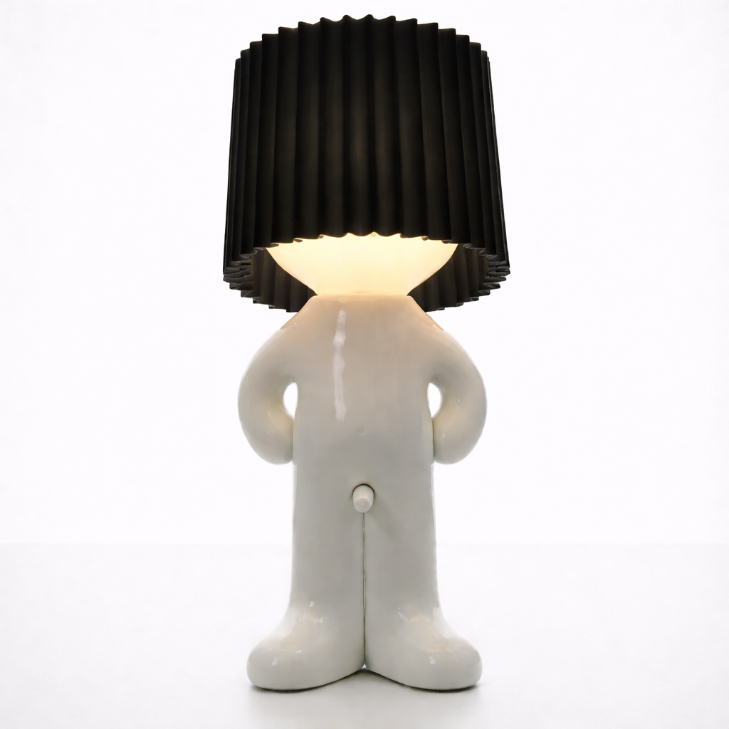LeuchtMann™ – Lampe de table décorative avec abat-jour coloré