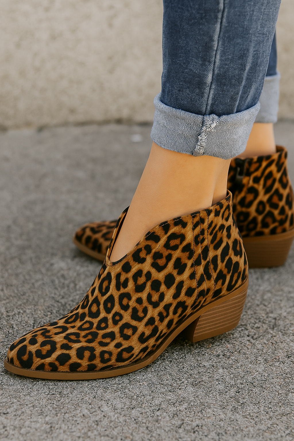 Camille™ | Bottines à imprimé léopard
