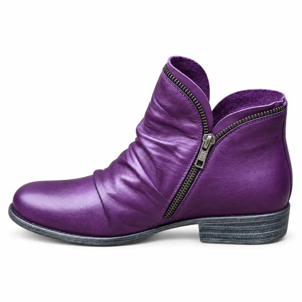 Elviera™ | Bottines élégantes en cuir.