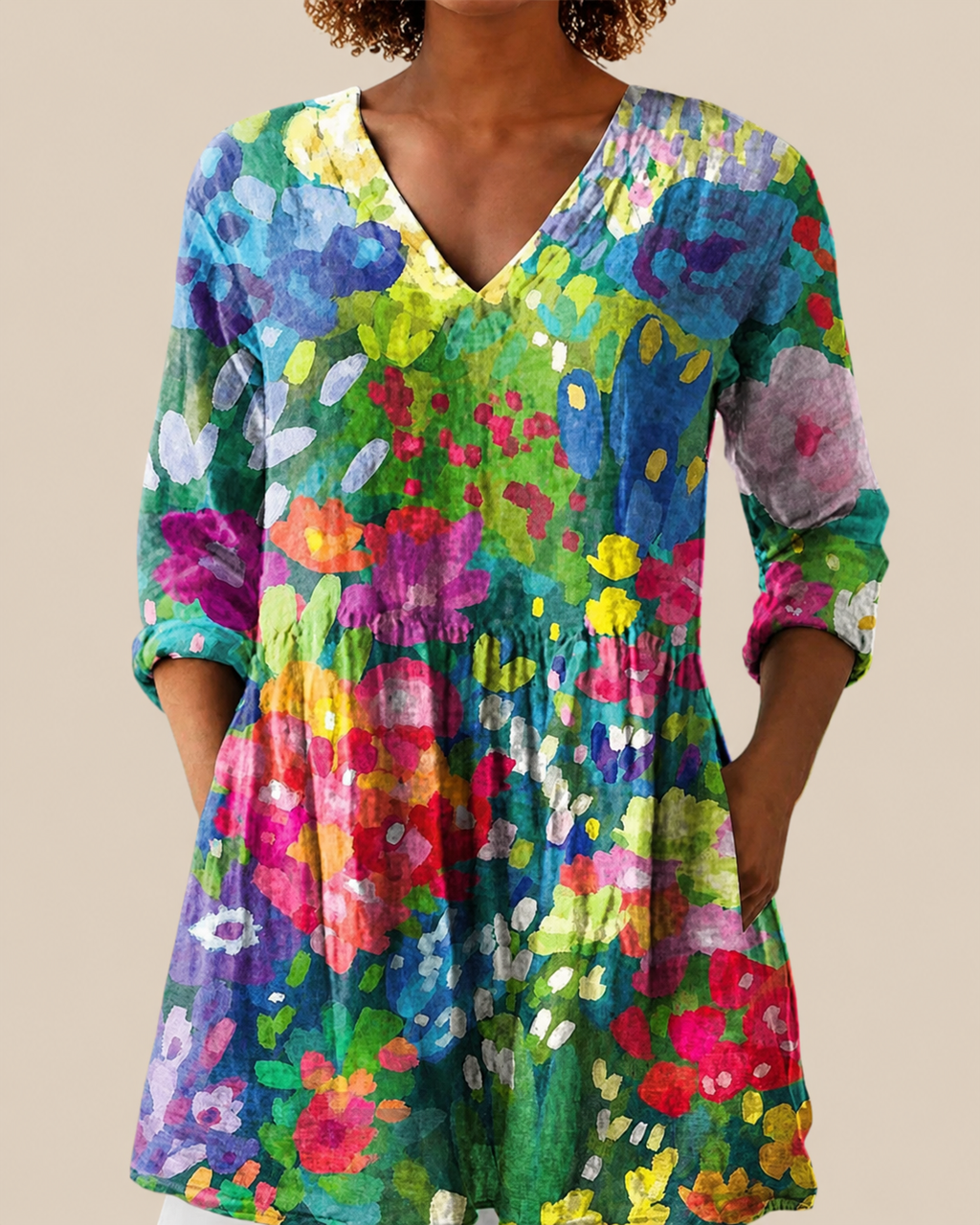 Eden | Lange Bluse mit auffälligem Design