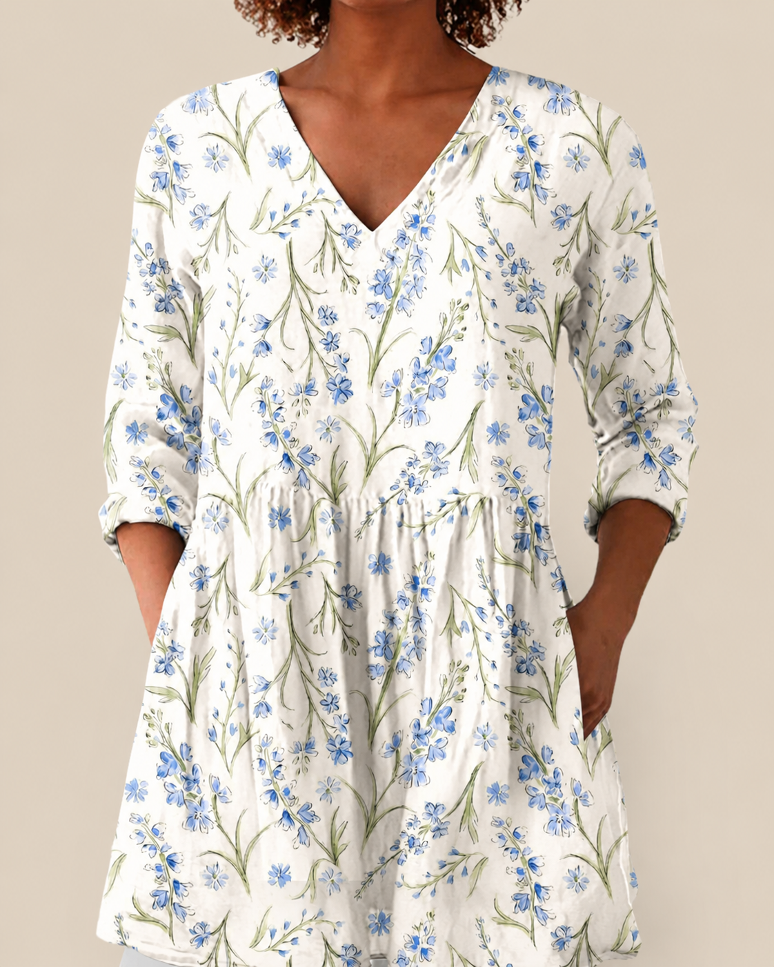 Brielle | Lange Bluse mit auffälligem Design