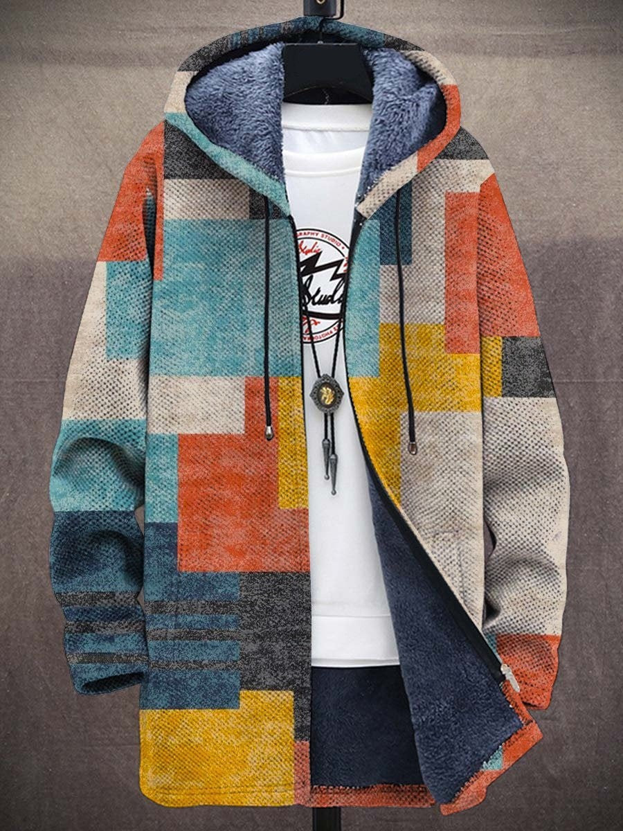 Delilah™ - Luxuriöse Kunstinspirierte Kapuzenjacke mit Reißverschluss