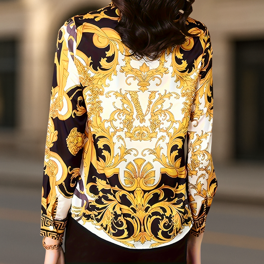 Donna Couture Stil Damenbluse mit Knopf-Down