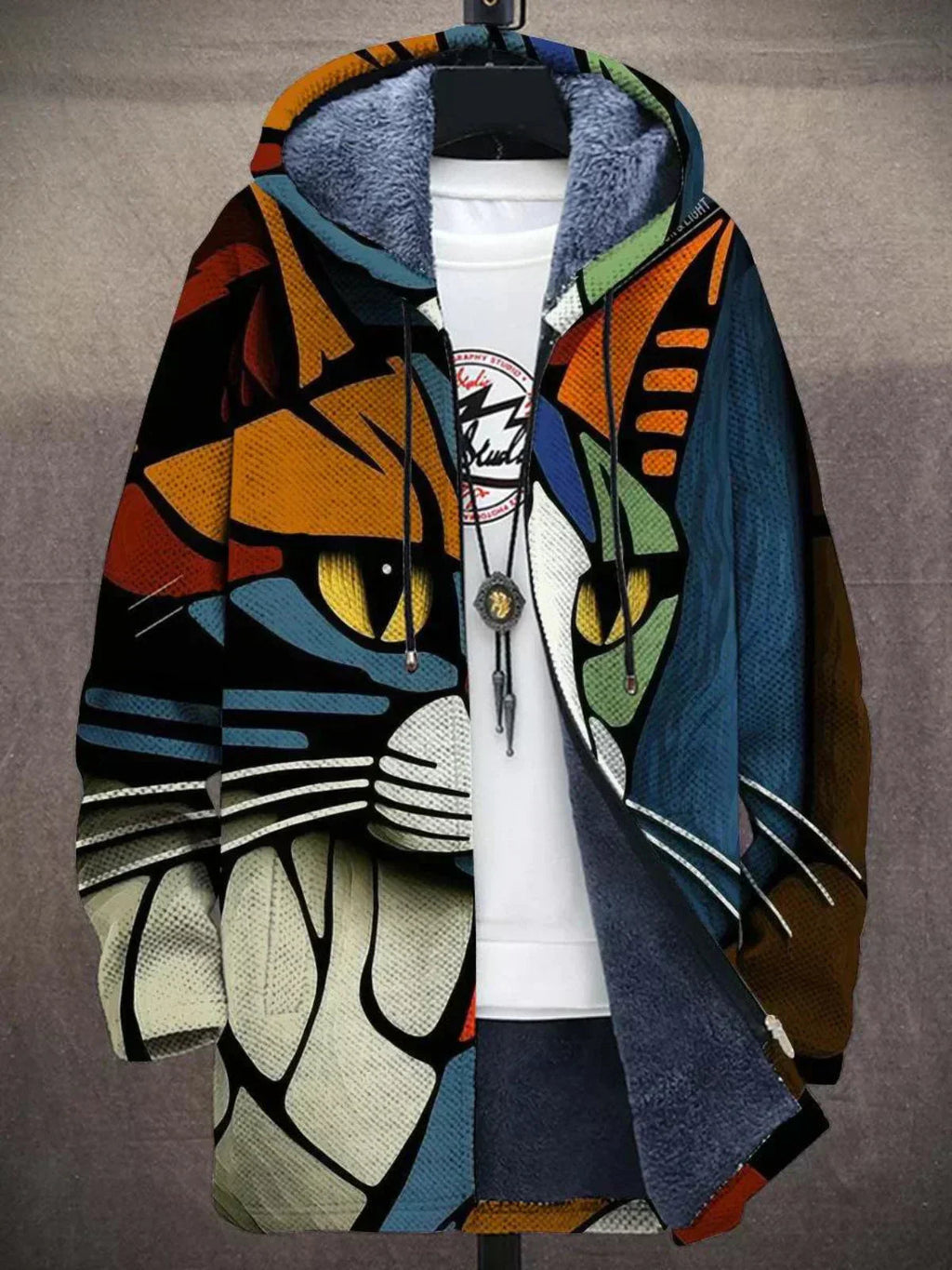 Elouera™ - Sweat à capuche zippé luxueux d'inspiration artistique