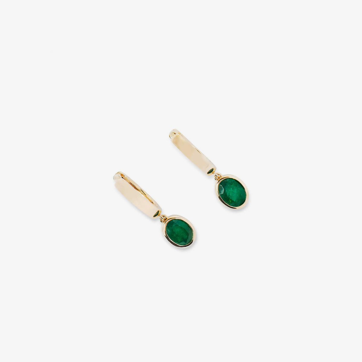 Boucles d'oreilles in diamante Emeraude Éclat
