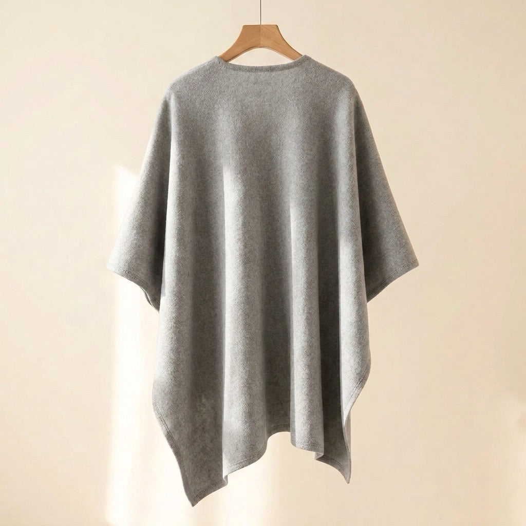 Élégant poncho-écharpe