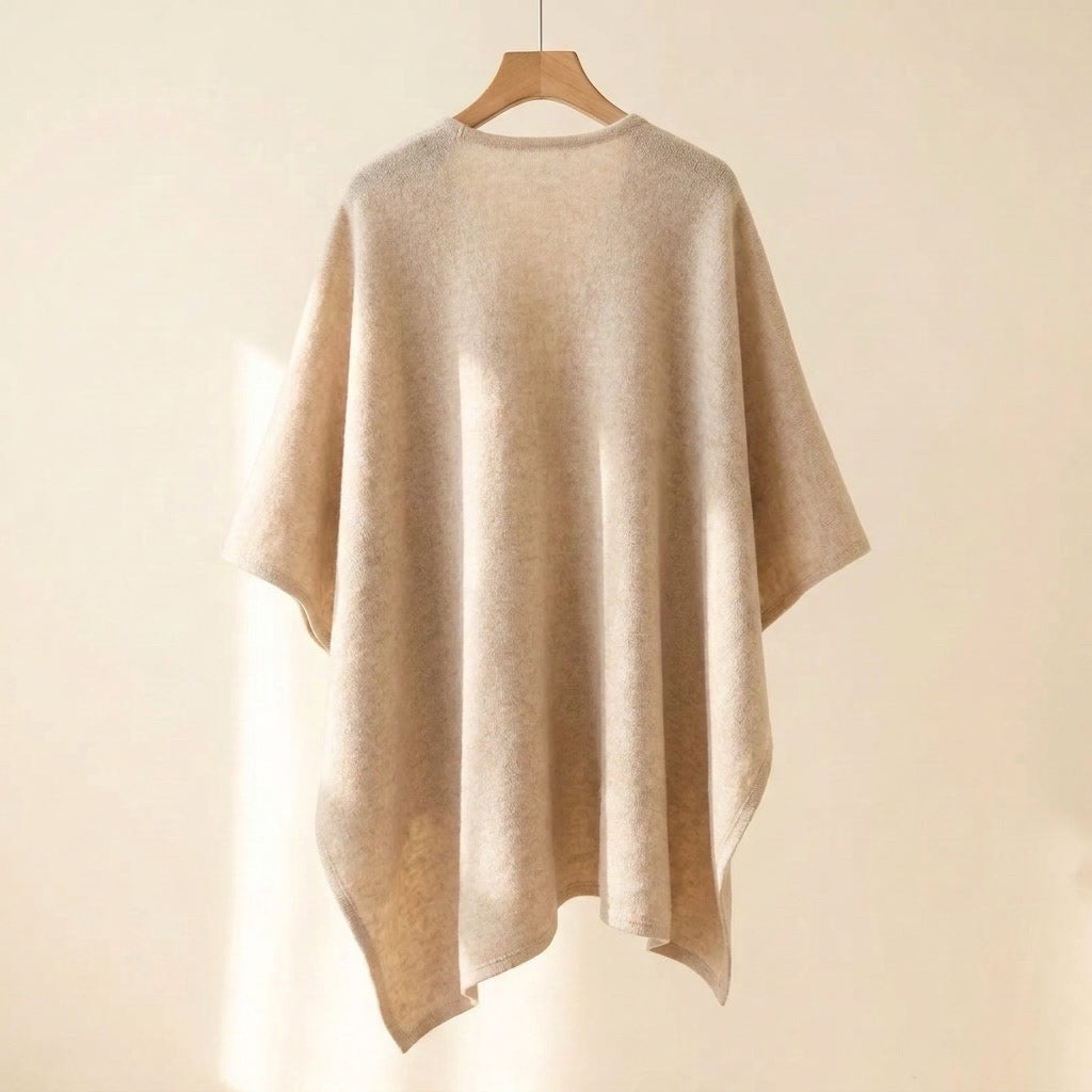 Élégant poncho-écharpe