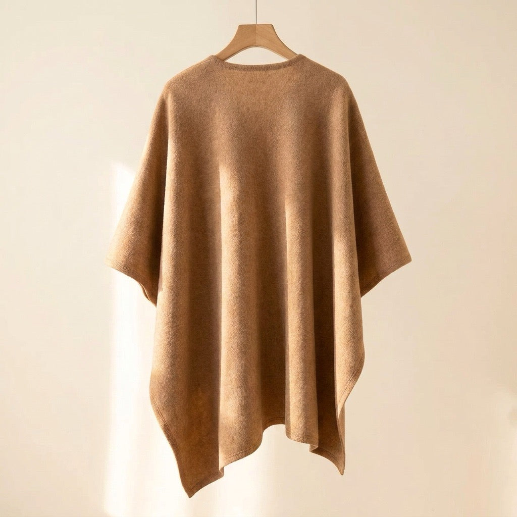 Élégant poncho-écharpe