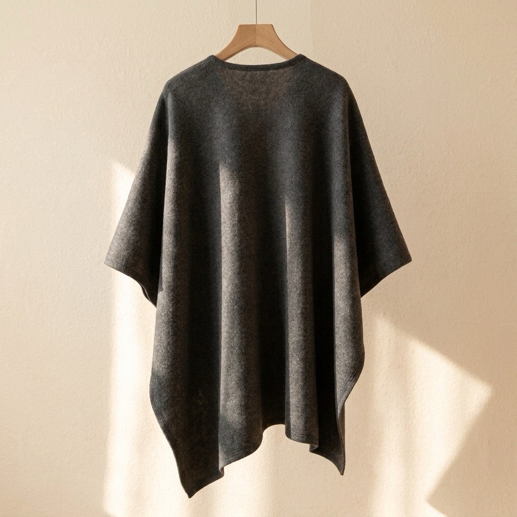 Élégant poncho-écharpe