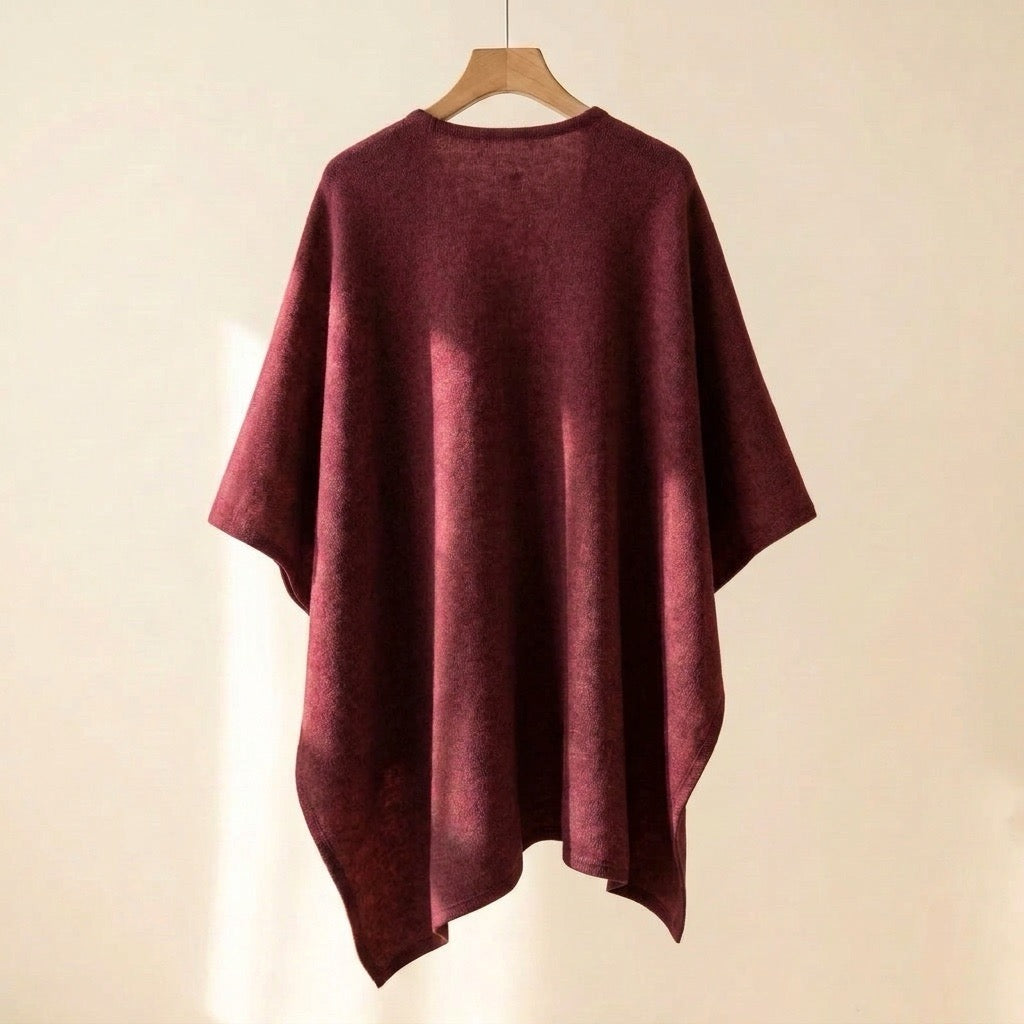 Élégant poncho-écharpe