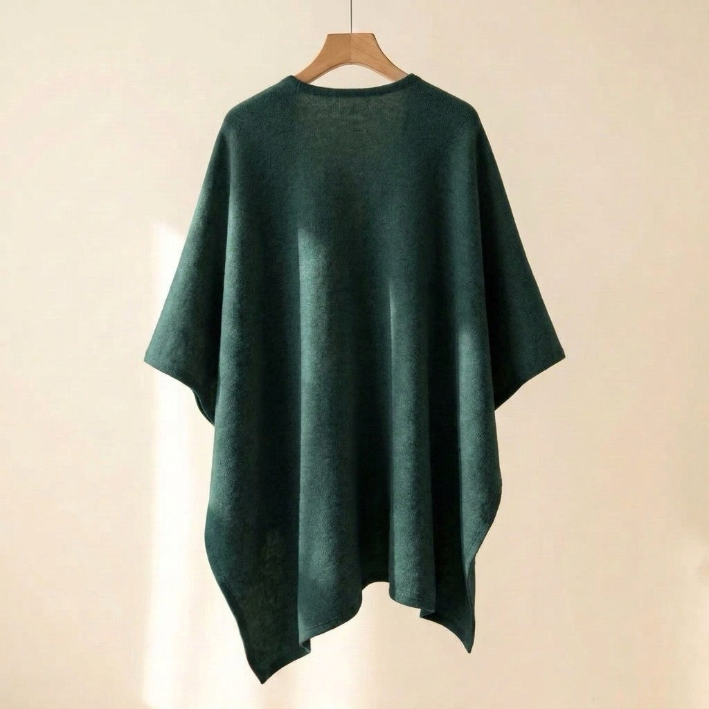 Élégant poncho-écharpe