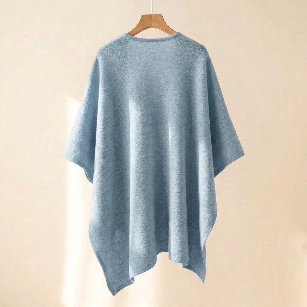 Élégant poncho-écharpe