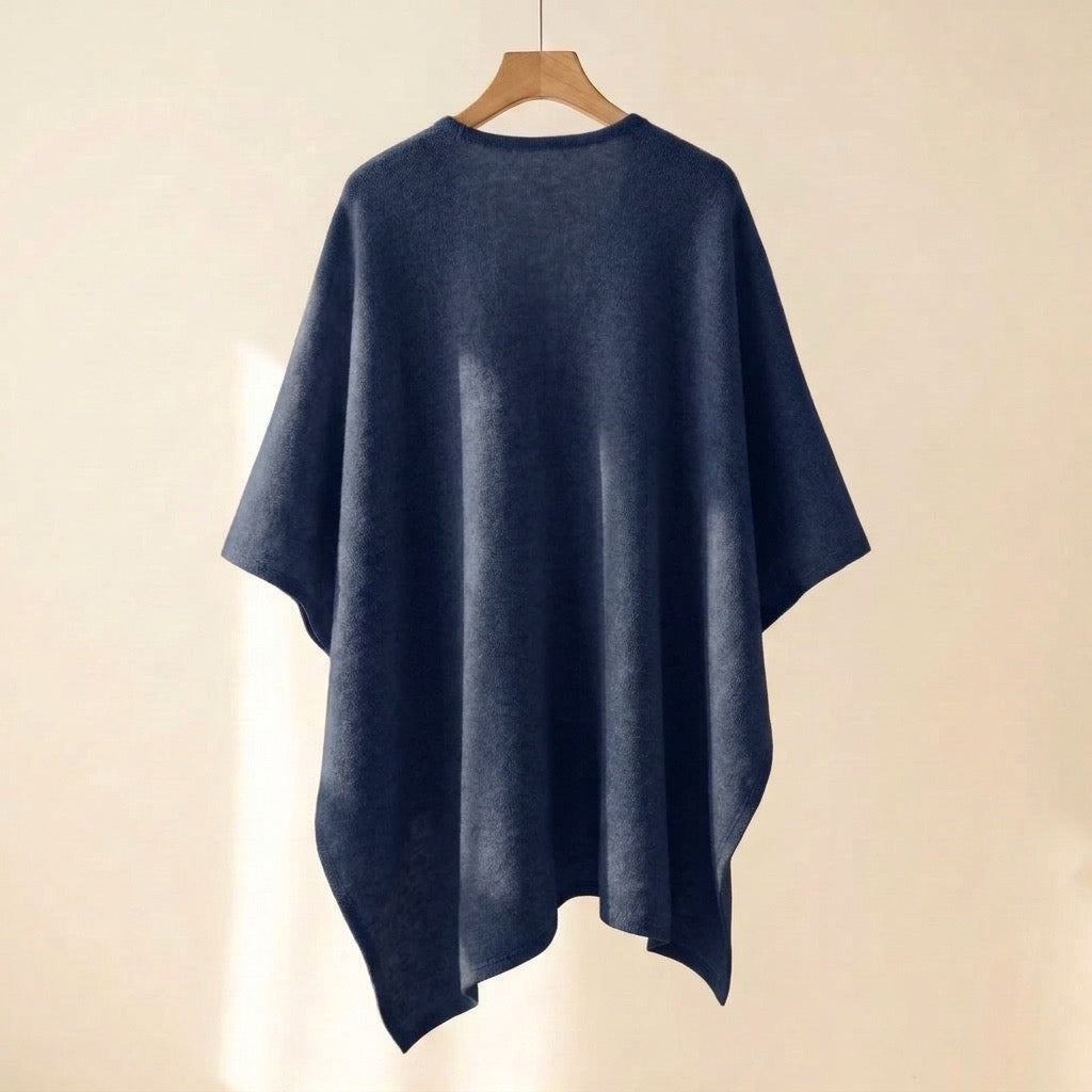 Élégant poncho-écharpe