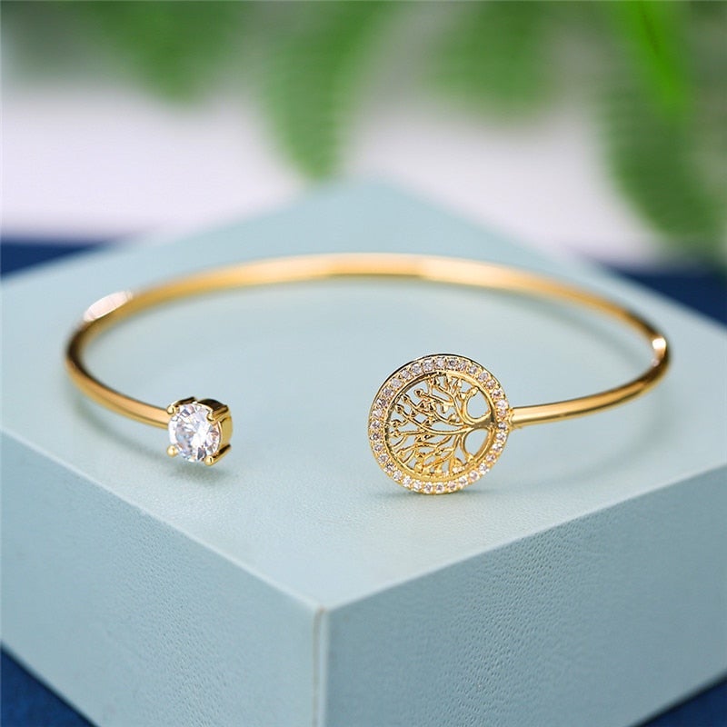 Verstellbares Armband mit Lebensbaum-Motiv