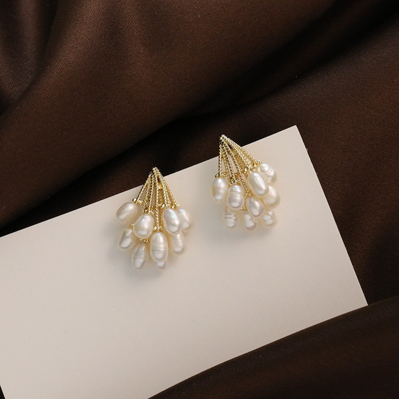 Boucles d'oreilles pluie de perles