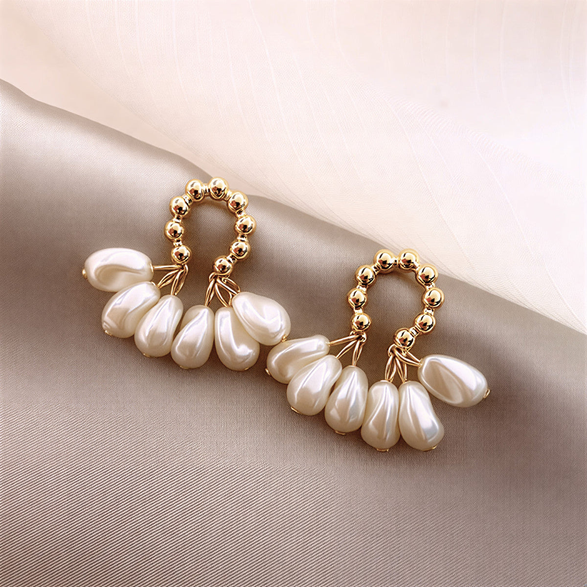 Créoles fleurs de perles