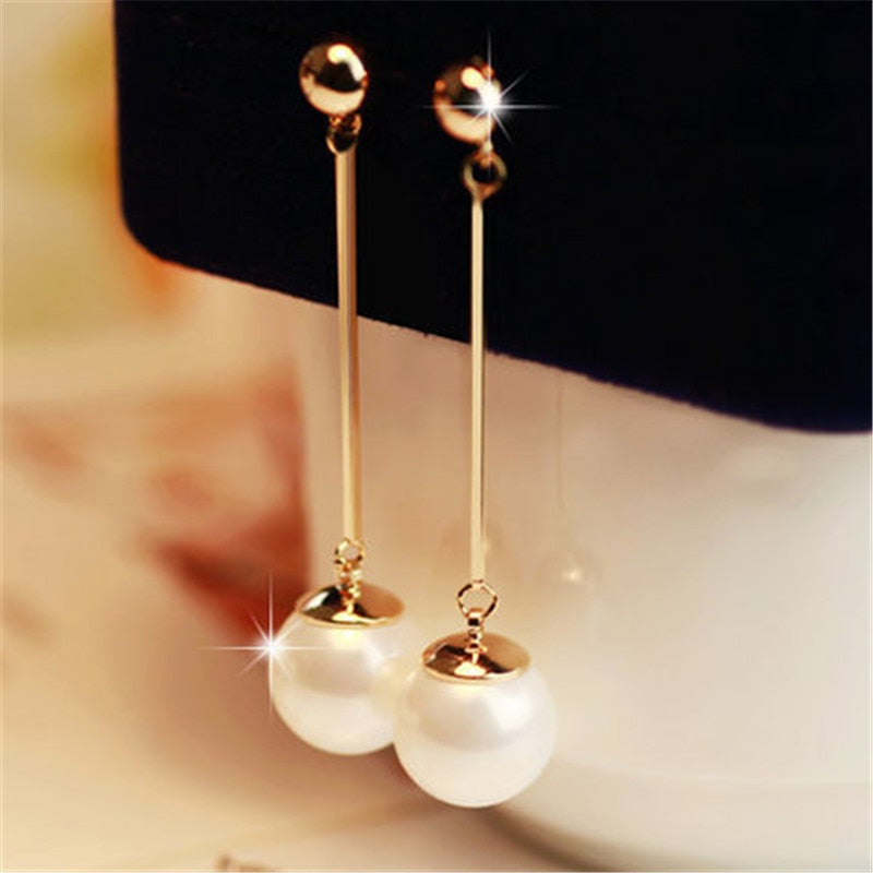 Boucles d'oreilles élégantes avec perles spéciales faites à la main