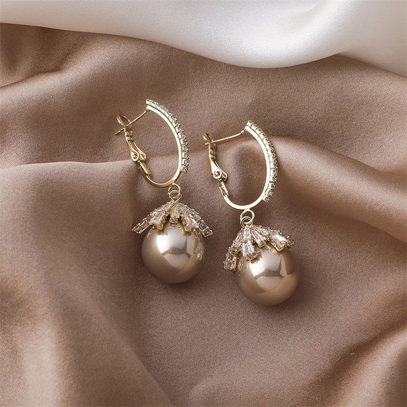 Boucles d'oreilles bébé perles