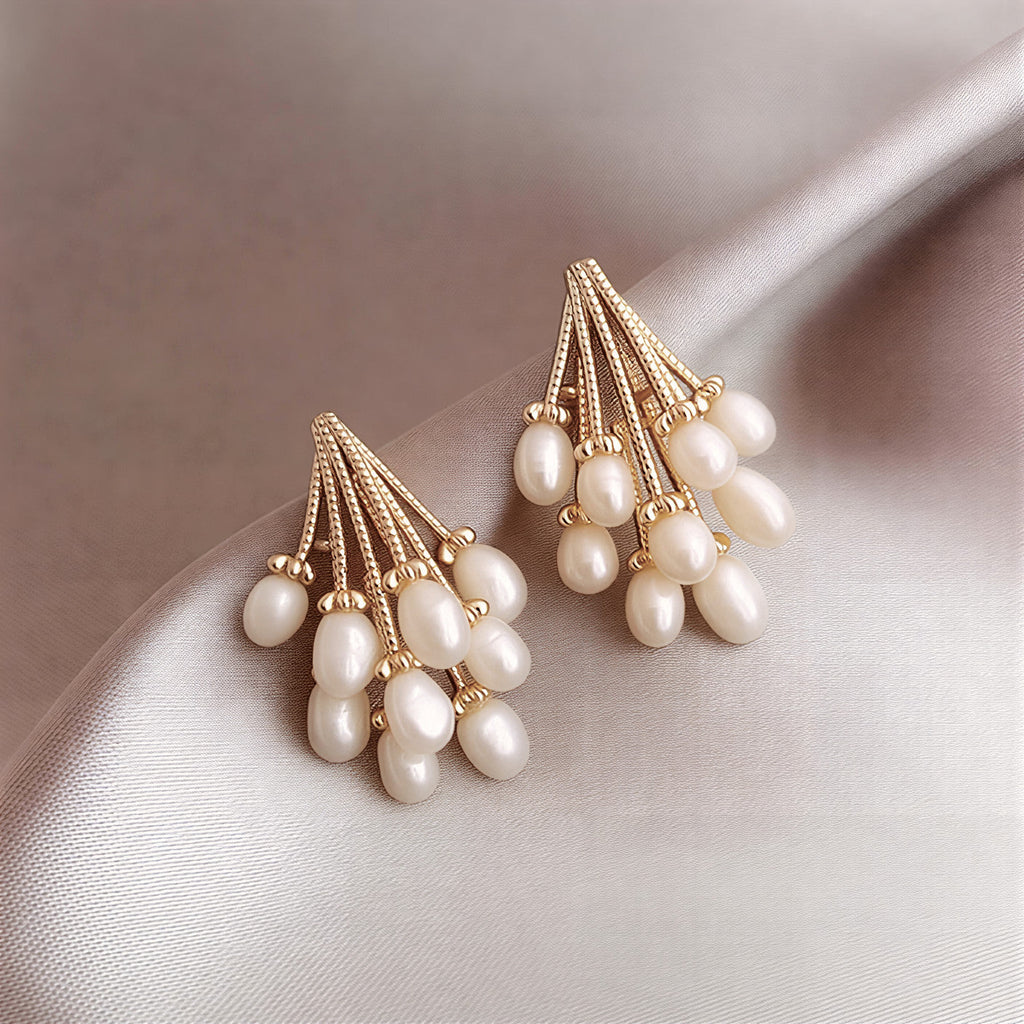 Boucles d'oreilles pluie de perles