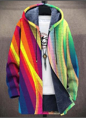 Kira™ - Sweat à capuche zippé luxueux d'inspiration artistique