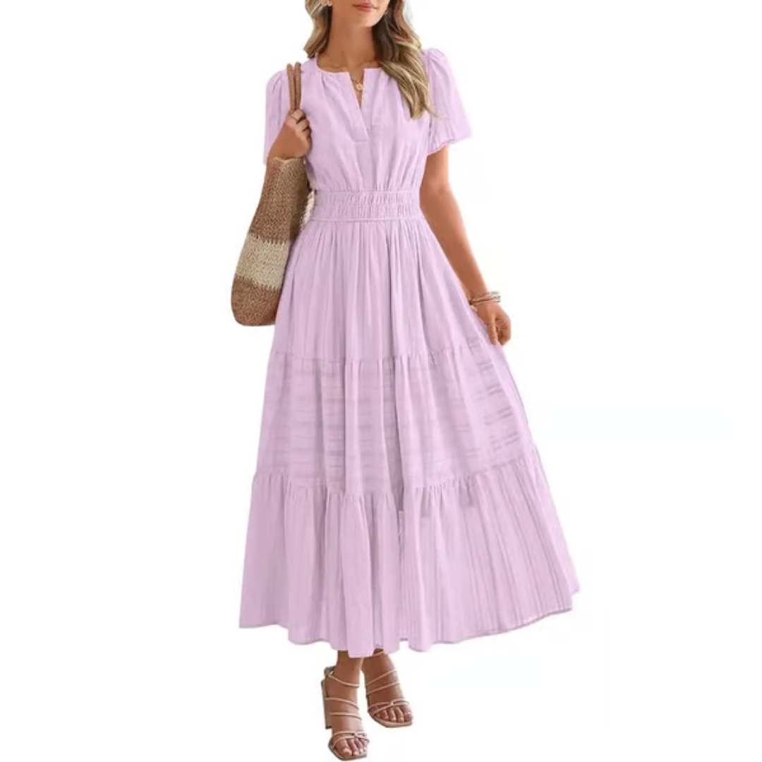 Elara – Robe longue confort aérée