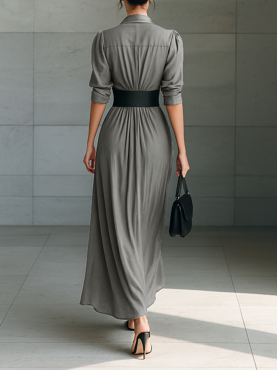 Zéphyrine | Longue robe plissée