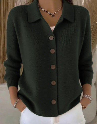 Josefina | Veste en tricot avec col et boutons