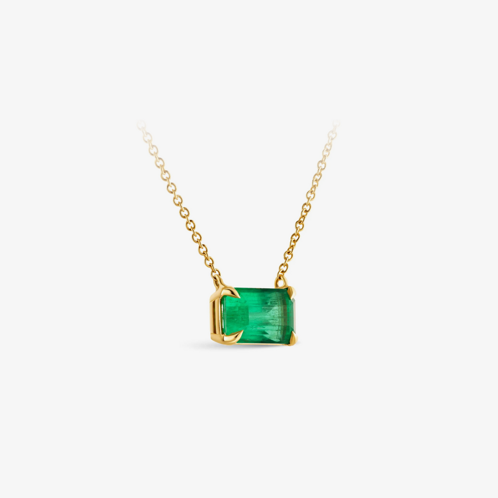 Collier Drape Émeraude Mvraki