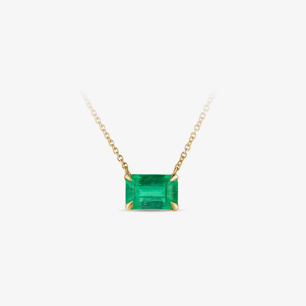 Collier Drape Émeraude Mvraki