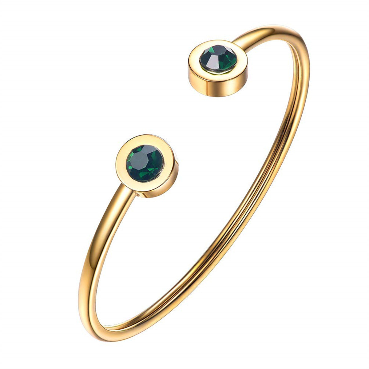 Verdant Gold Cuff Bracelet