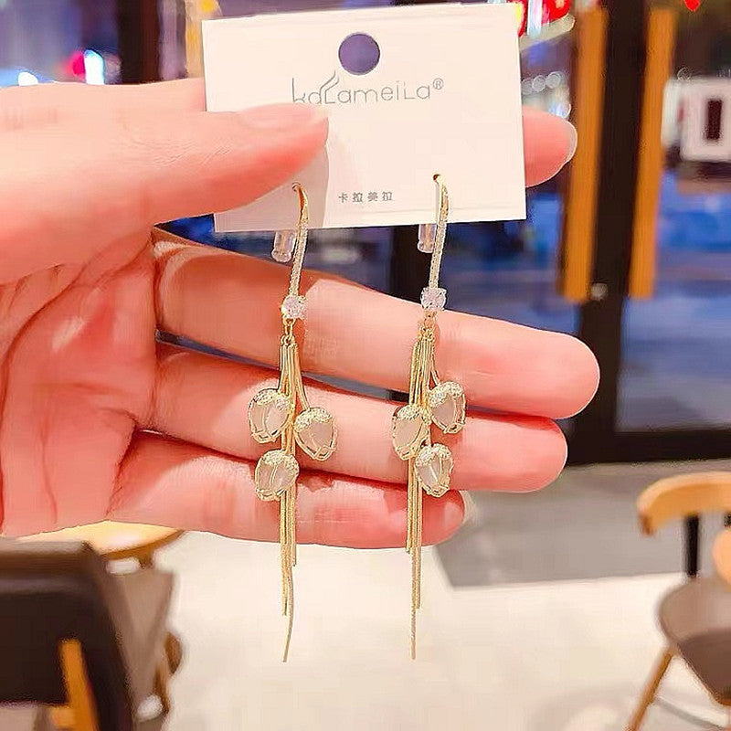 Boucles d'oreilles Cristal de Fleur