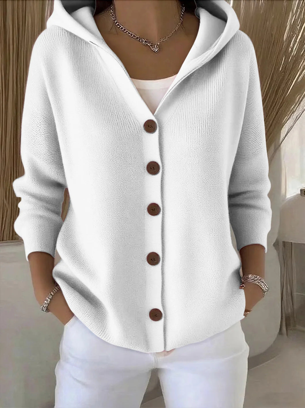 Rocío | Pull en tricot à capuche