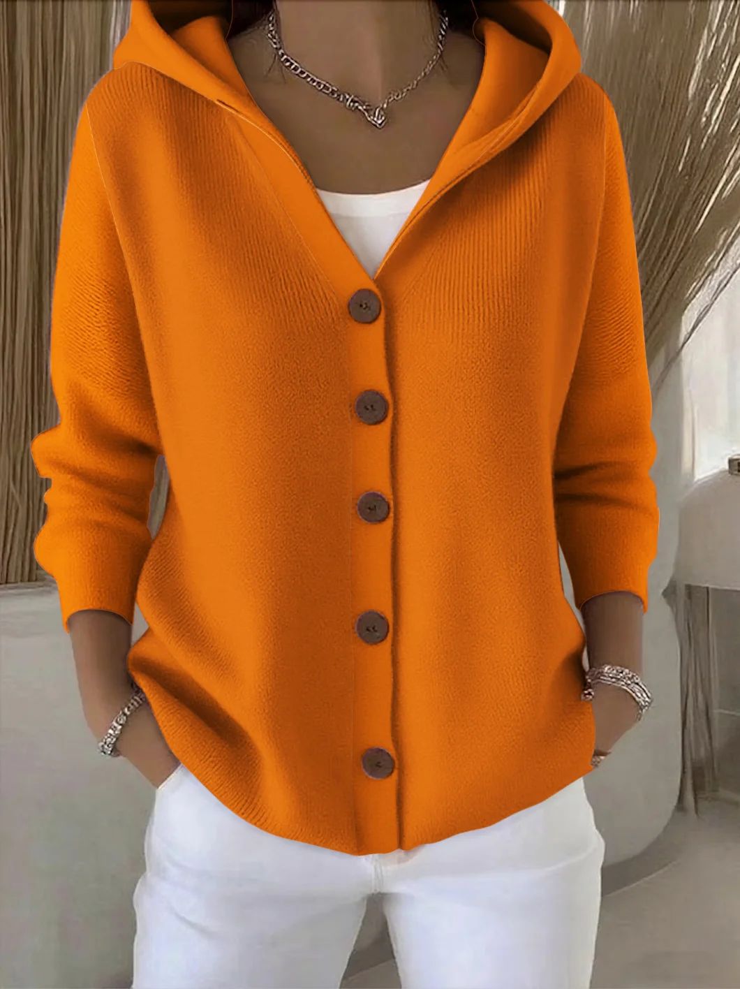 Rocío | Pull en tricot à capuche
