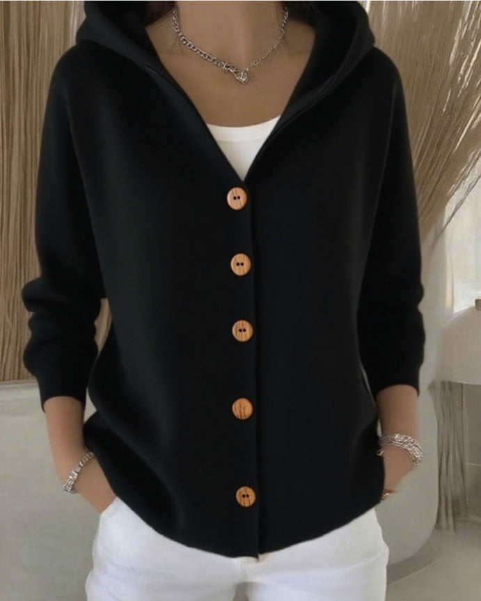 Rocío | Pull en tricot à capuche