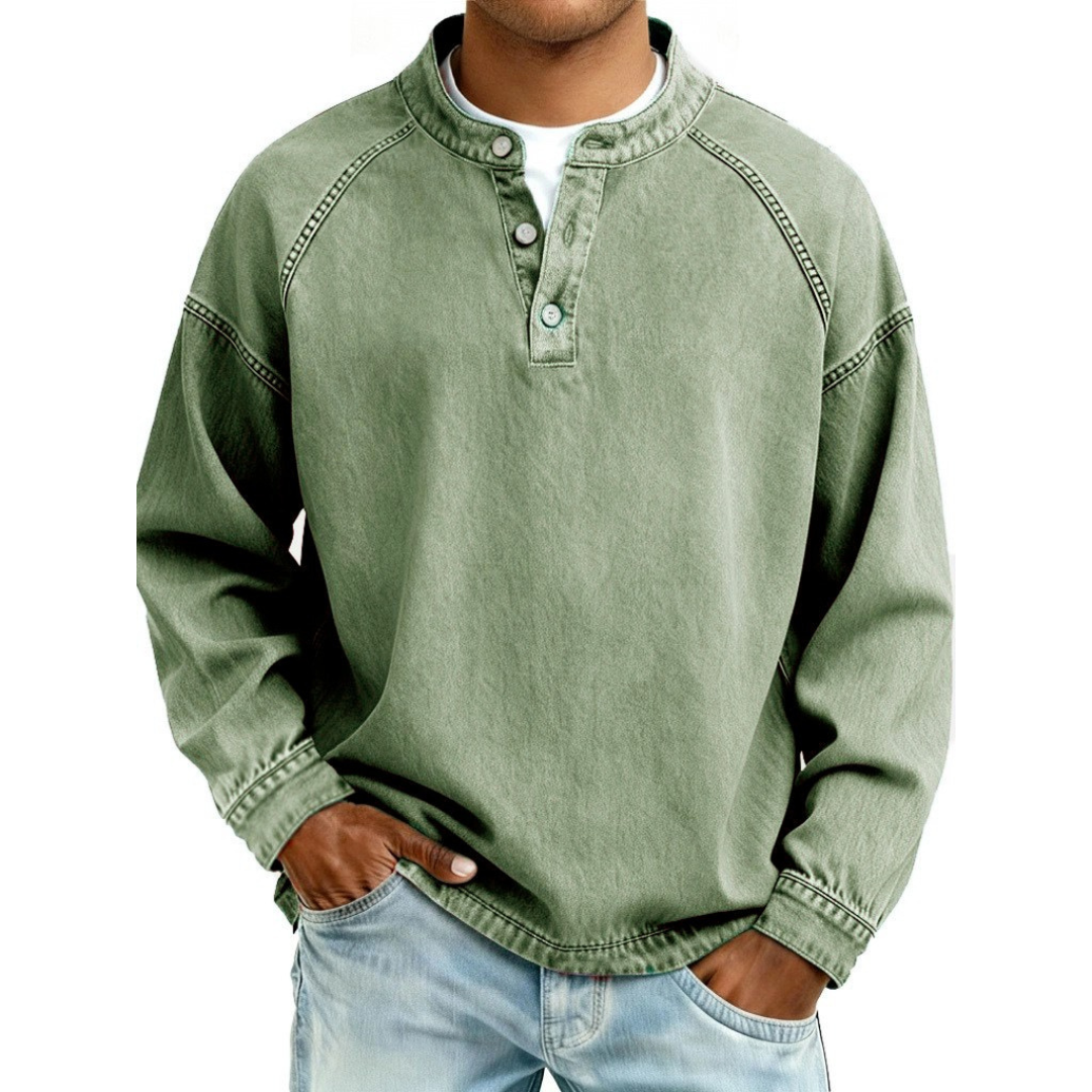 Stanley | T-shirt Henley vintage classique