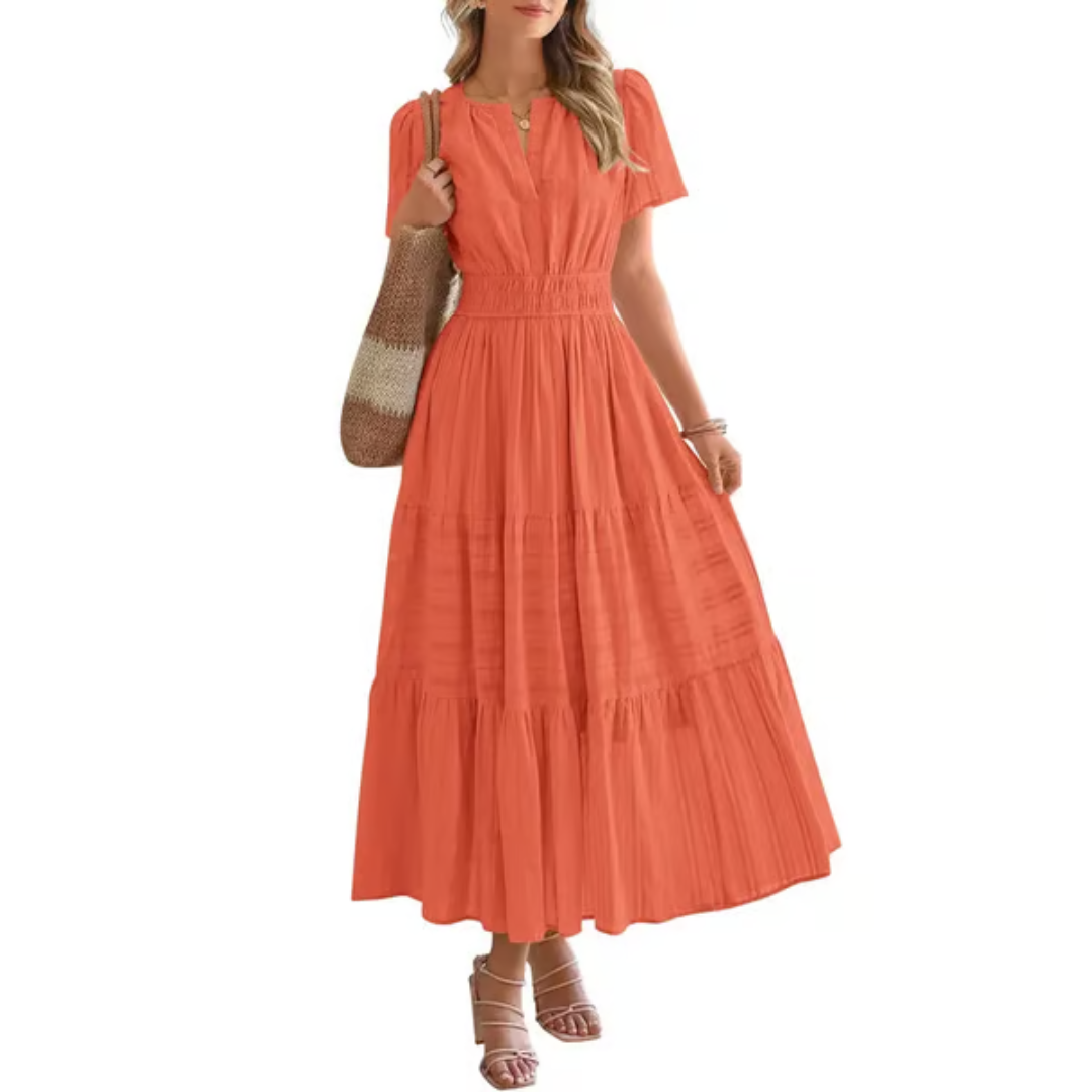 Elara – Robe longue confort aérée