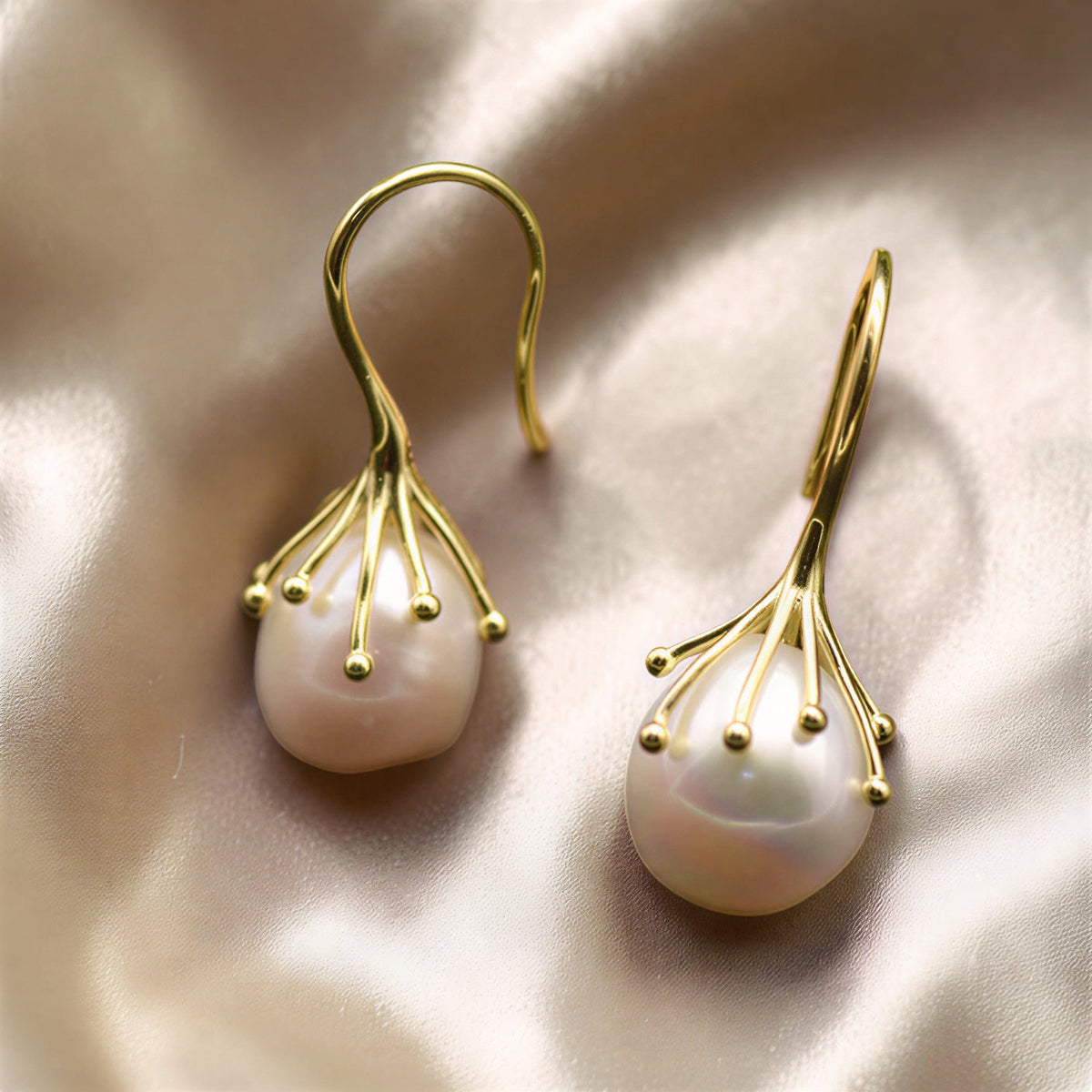 Boucles d'oreilles en perles baroques