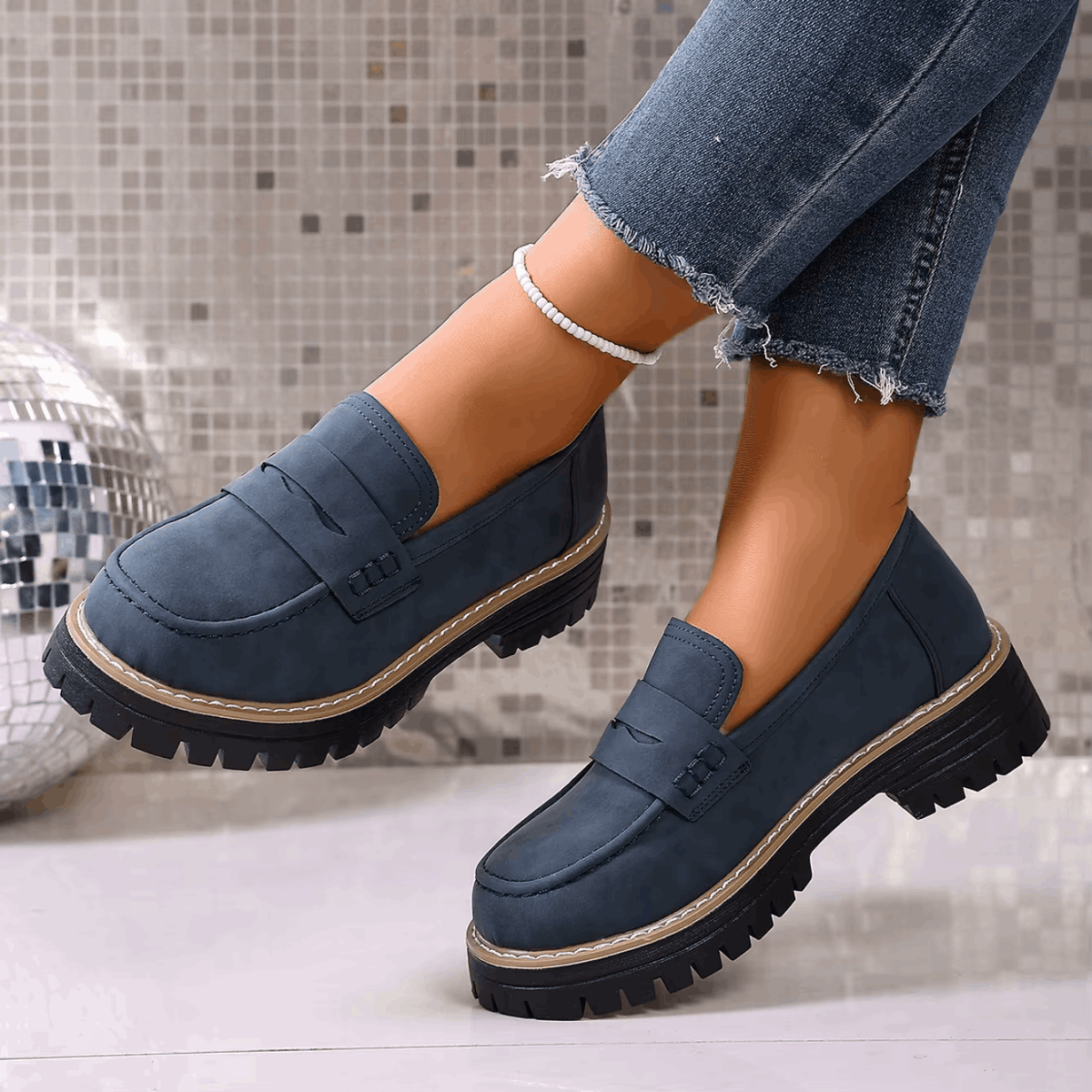 Alverina™ - Mocassins mit strukturiertem Profil