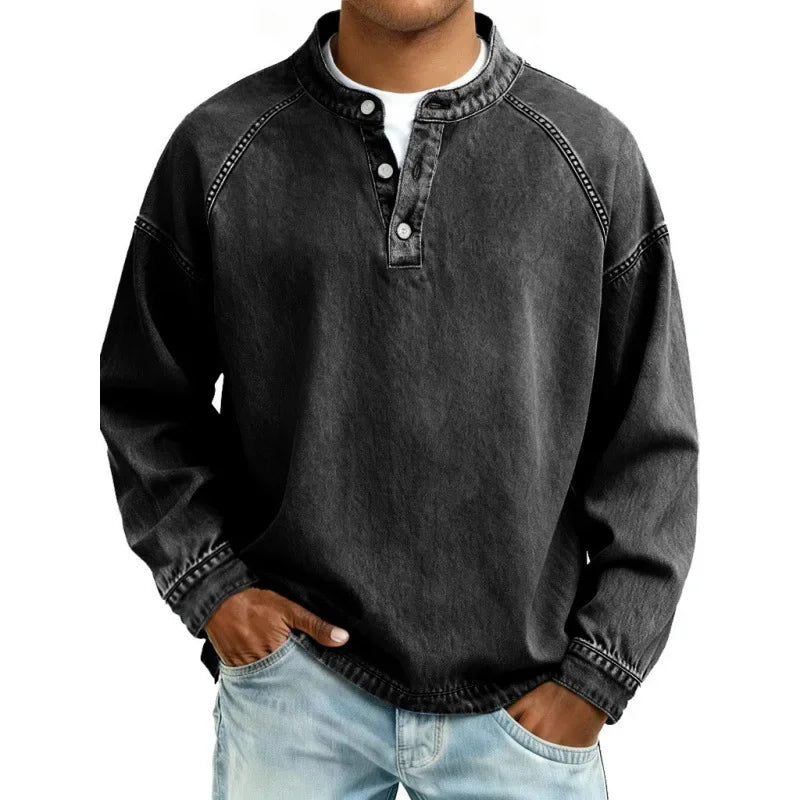 Stanley | T-shirt Henley vintage classique