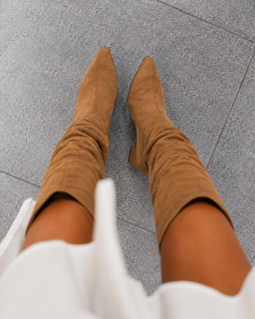 Colette™ | Bottes Hautes en Daim