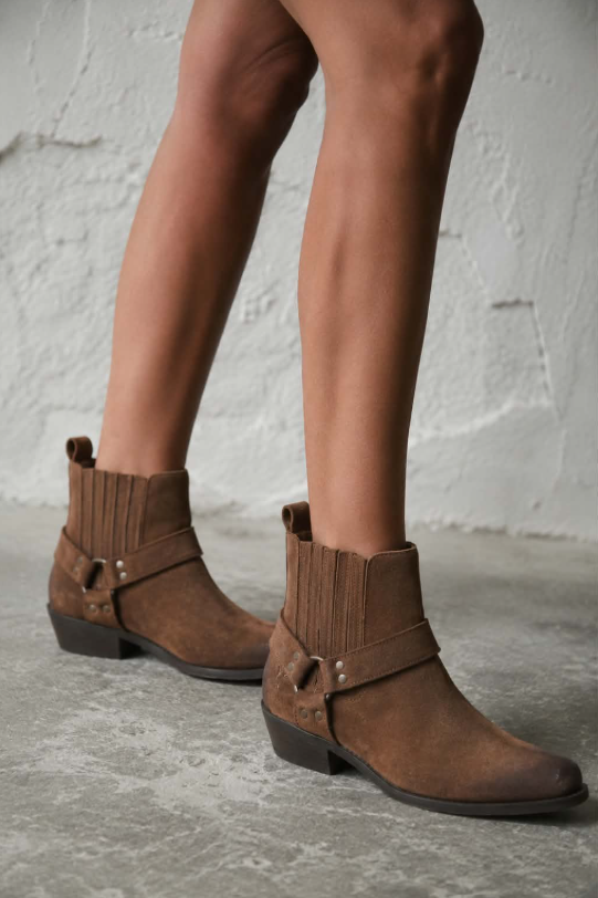 Anaïs™ | Bottines Western en daim