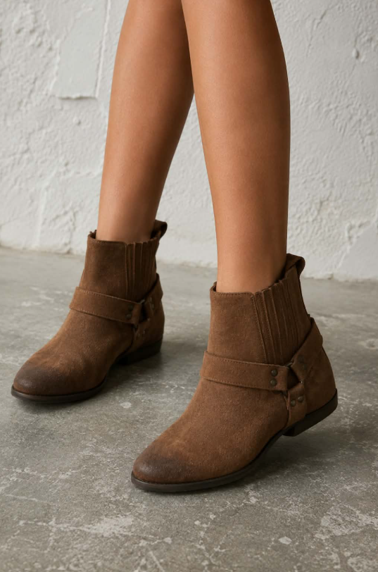 Anaïs™ | Bottines Western en daim
