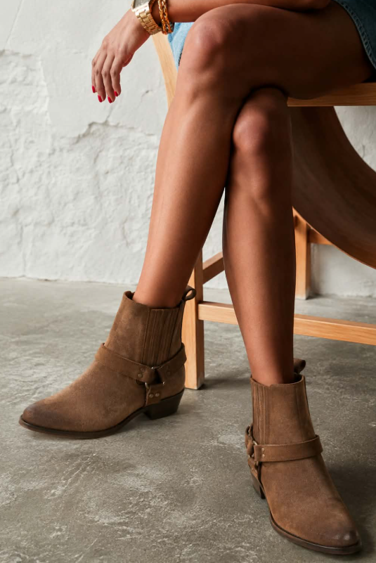 Anaïs™ | Bottines Western en daim
