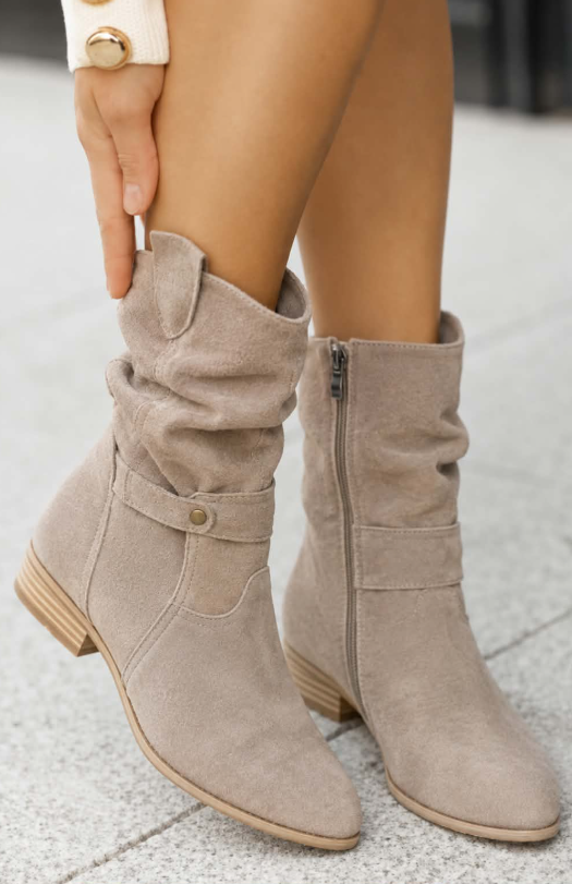Clémence™ | Bottines Souples en Daim