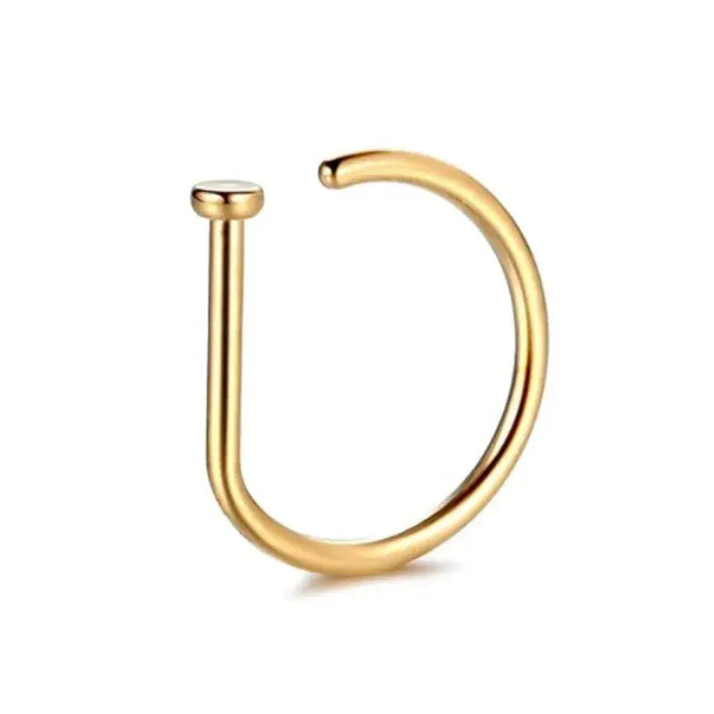 Clip-on piercing nasal et boucle d'oreille sans trou