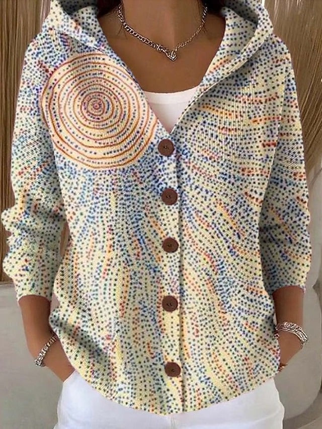 Paloma | Veste à capuche imprimée en maille