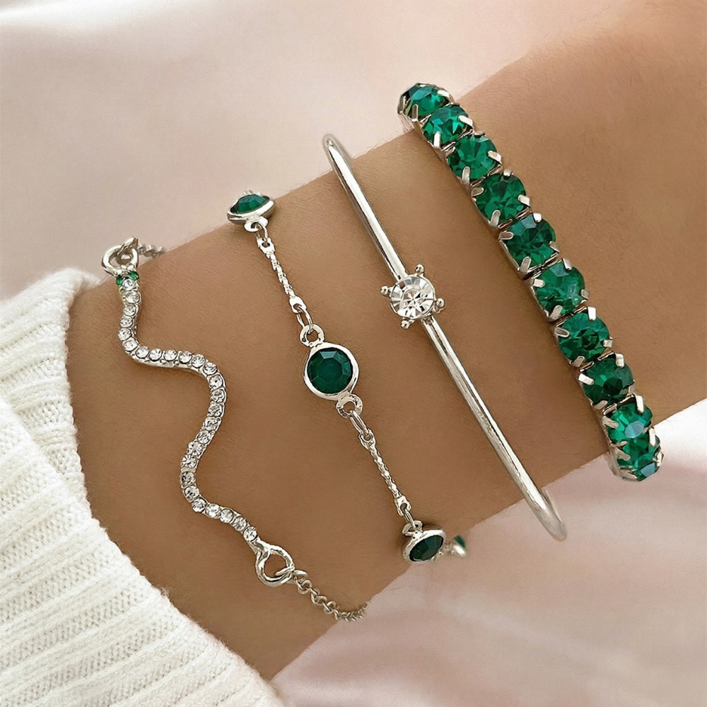 Bracelet Ensemble Celina Fairwyn | Or Blanc