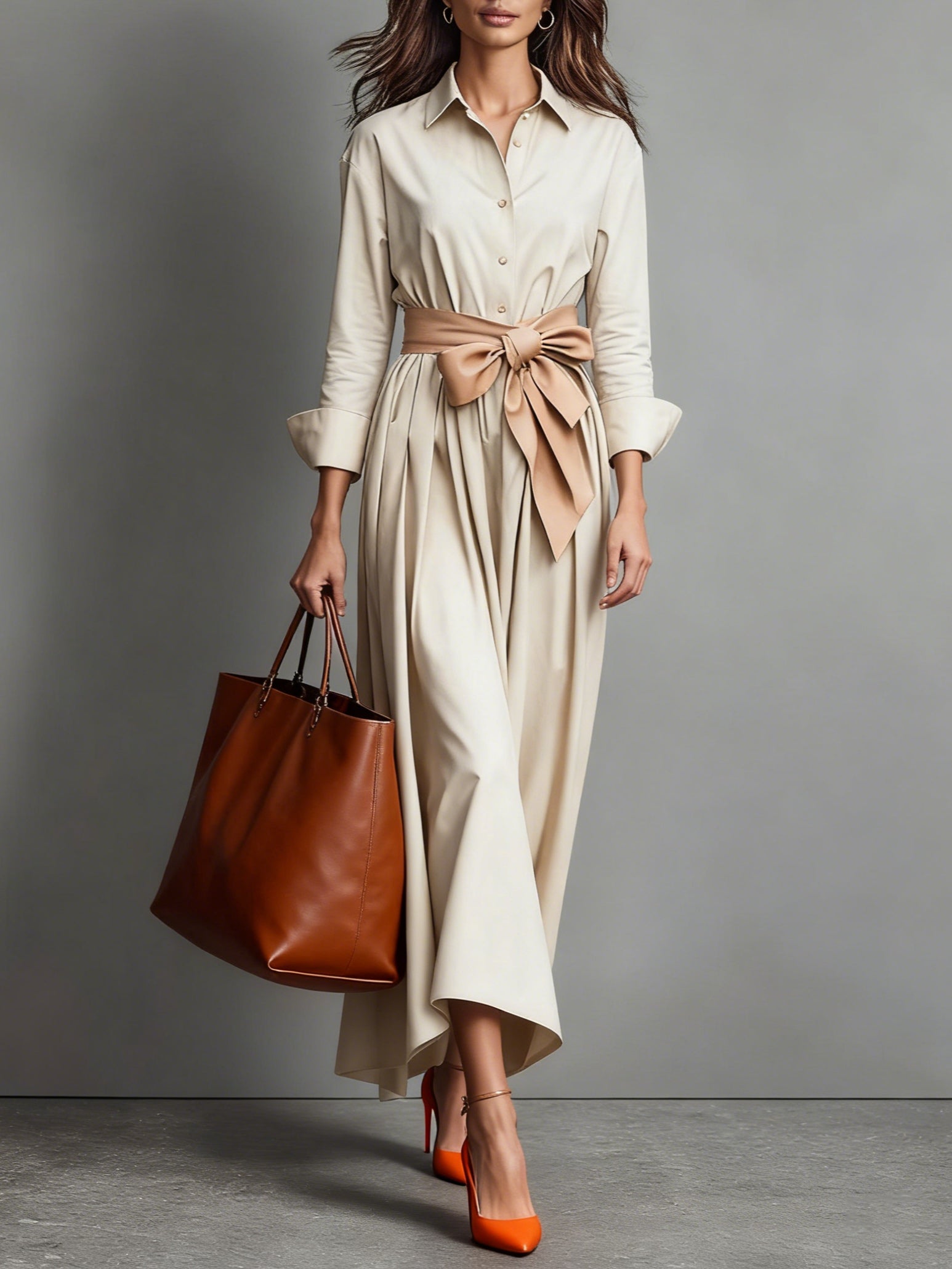 Marise™ | Elegantes Maxi-Kleid mit Schleifendetail